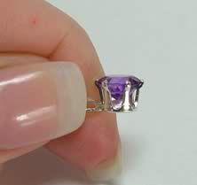 Stone in prong setting